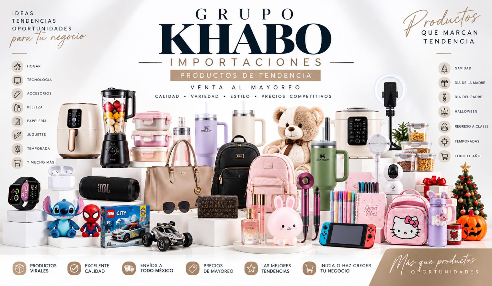 Productos de importación y temporada de Grupo Khabo